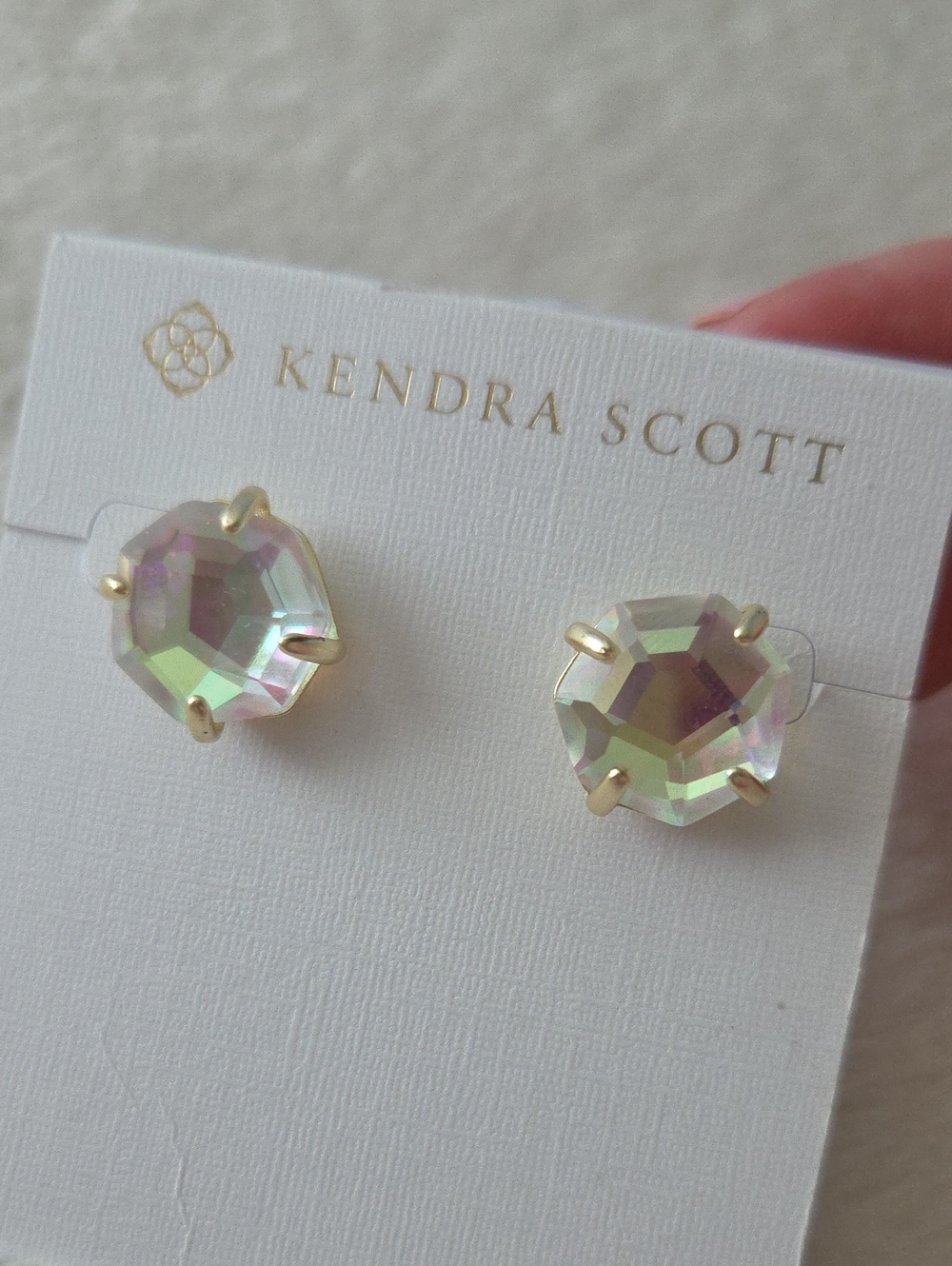 Kendra Scott Dichroic Glass Ryan Stud Earrings - Picture 8 of 8